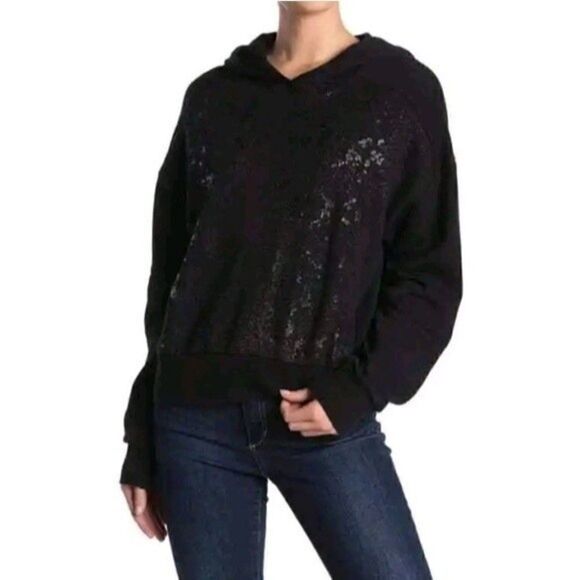 Nwt Socialite Gray Hoodie Sweatshirt Snake Print Pullover Long Sleeve Soft S - Picture 10 of 10